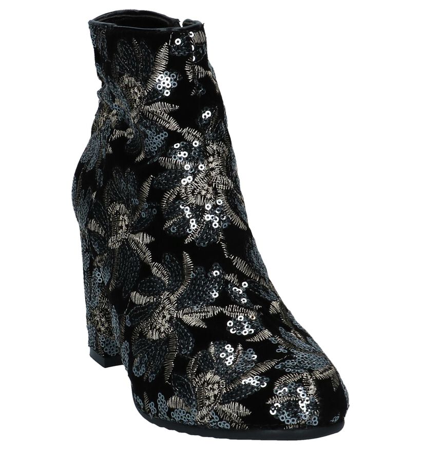 Giulietta Jones Bottillons en Noir en textile (233425)