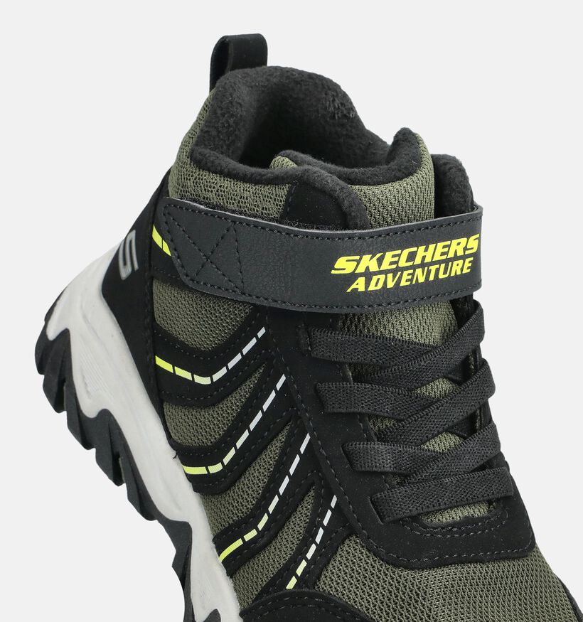 Skechers Rugged Ranger Zwarte/Groene Sneakers voor jongens (376853)