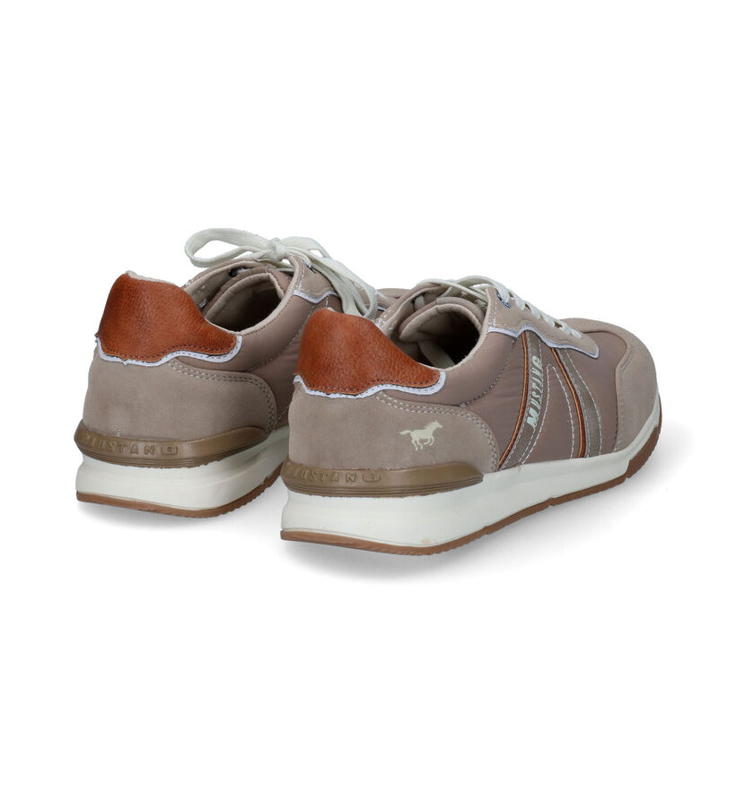 Mustang Chaussures plates en Taupe pour hommes (307854)