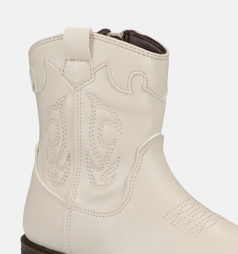 Milo & Mila Beige Cowboy boots voor meisjes (329510)