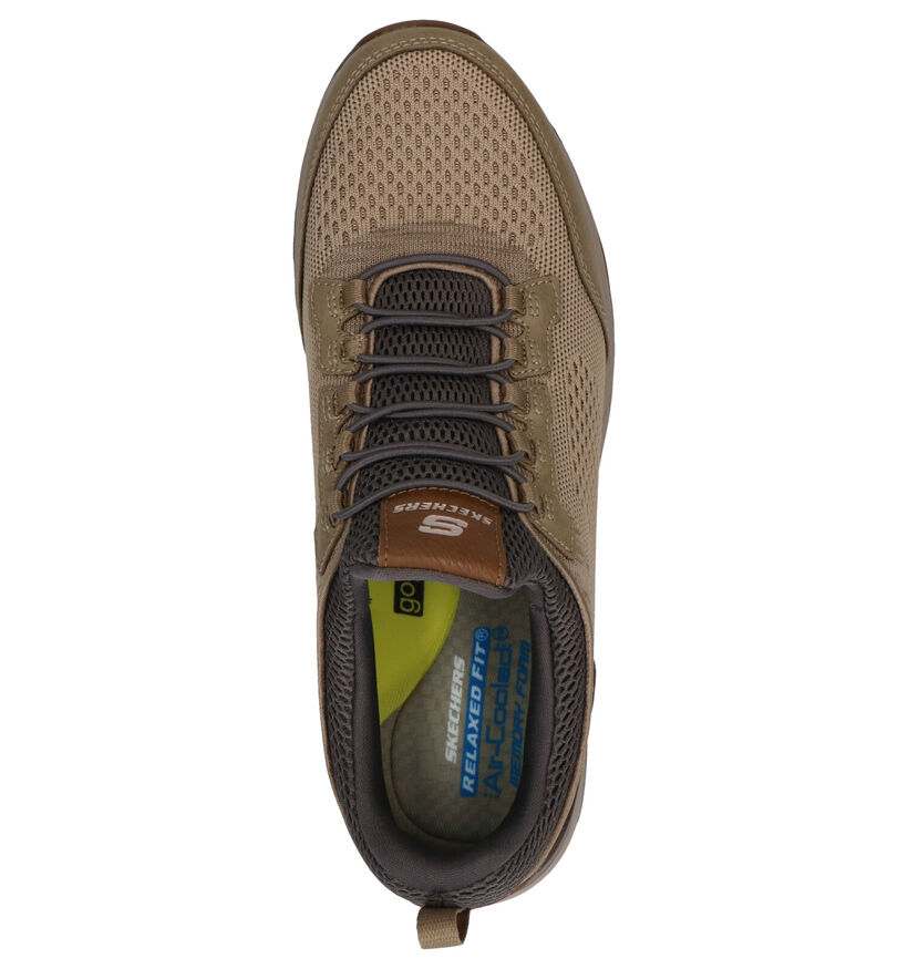 Skechers Norgen Vore Taupe Instappers in kunstleer (272804)