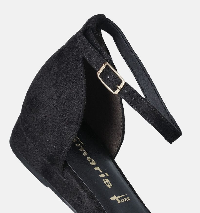 Tamaris Sandales Plates en Noir pour femmes (353219)