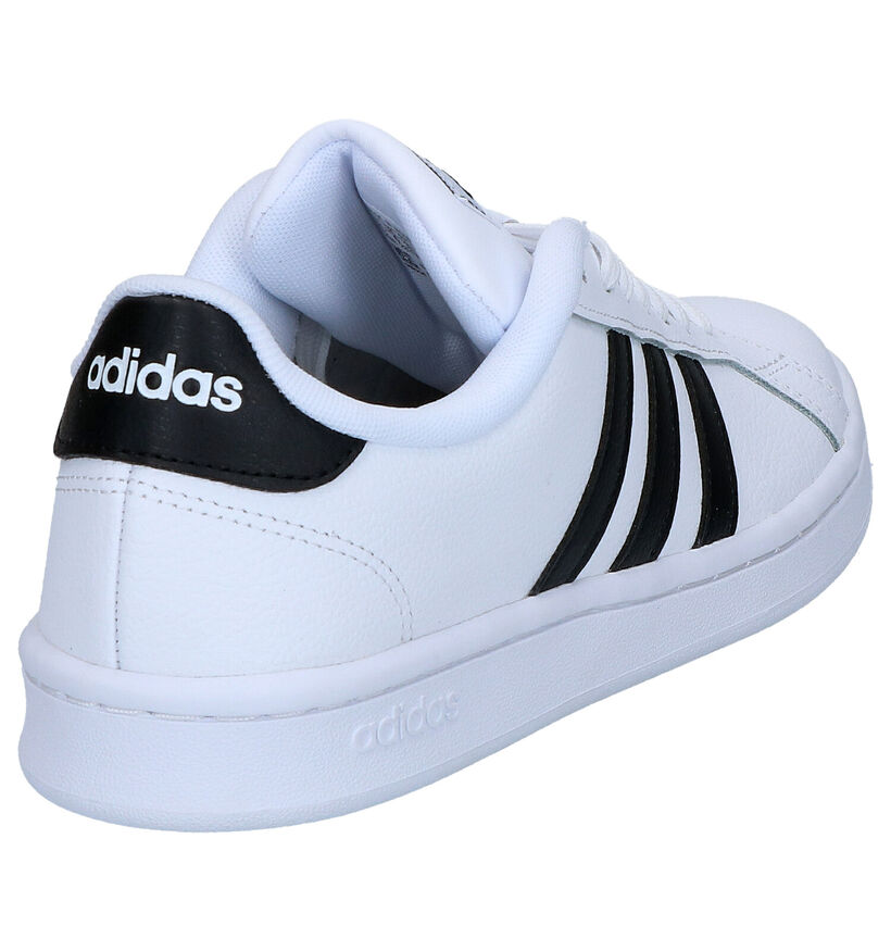 adidas Grand Court Witte Sneakers in kunstleer (284594)