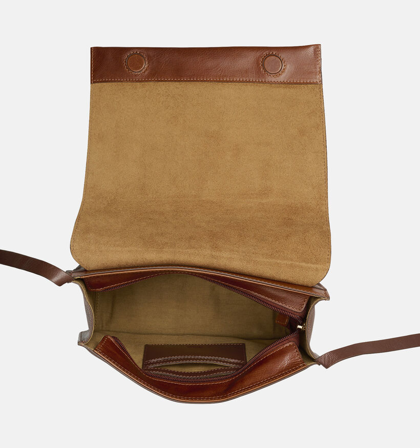 Burkely Fine Florence Sac port&eacute; crois&eacute; en Cognac pour femmes (380442)
