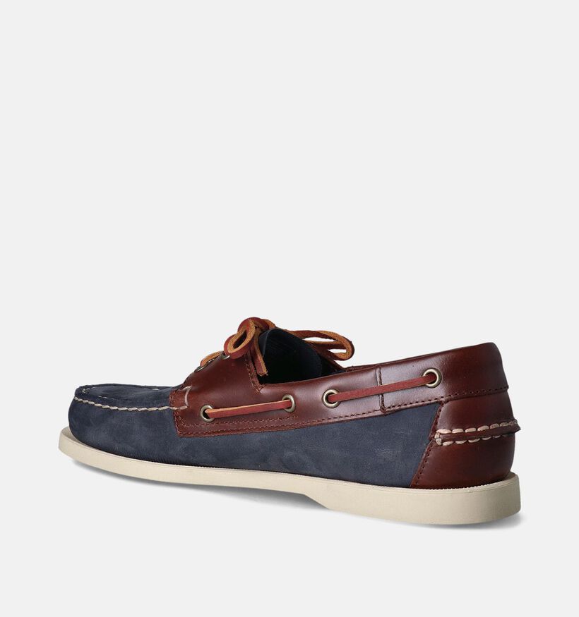Sebago Dockside Portland Nubuck Waxy Blauwe Docksides voor heren (353806)