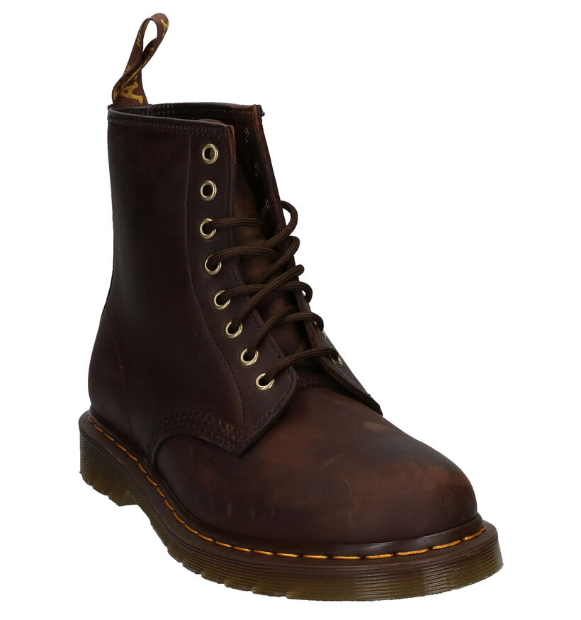 Dr. Martens Boots à lacets en Brun foncé en cuir (292455)