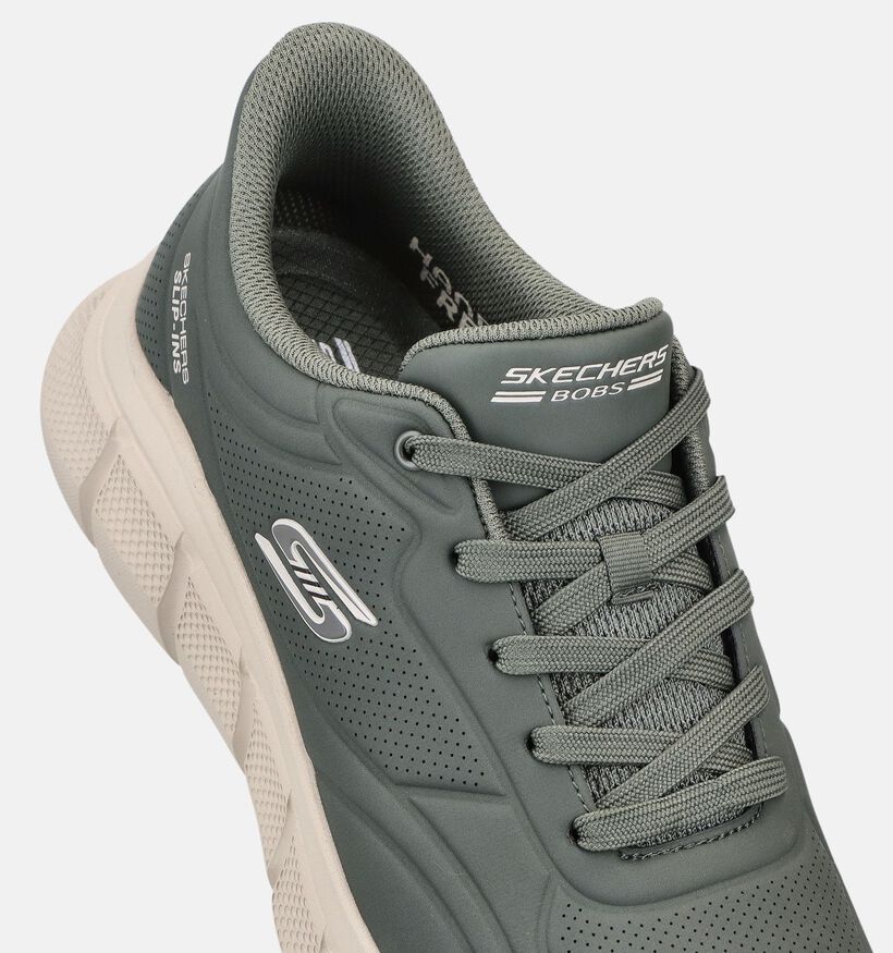 Skechers Bobs Sport B Flex Kakigroene Slip-ons voor heren (375662)