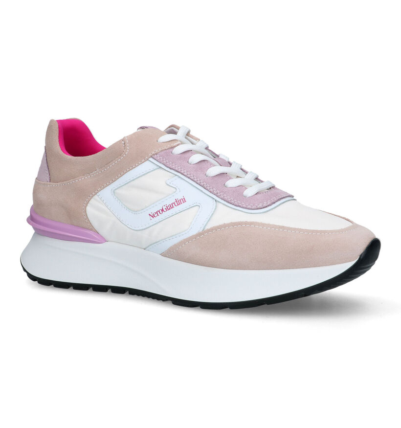 NeroGiardini Beige Sneakers voor dames (321184) - geschikt voor steunzolen