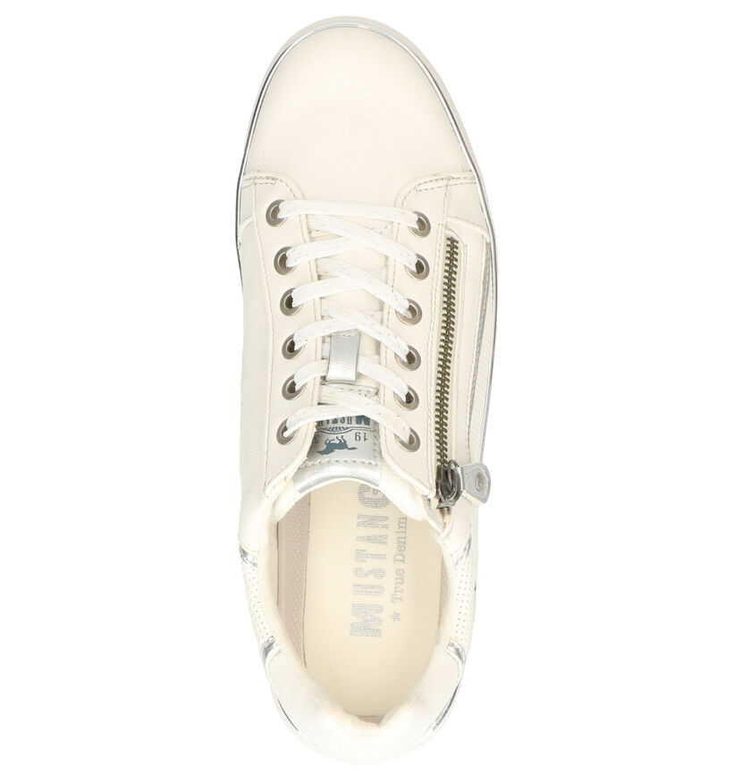 Mustang Chaussures à lacets en Blanc en simili cuir (266724)