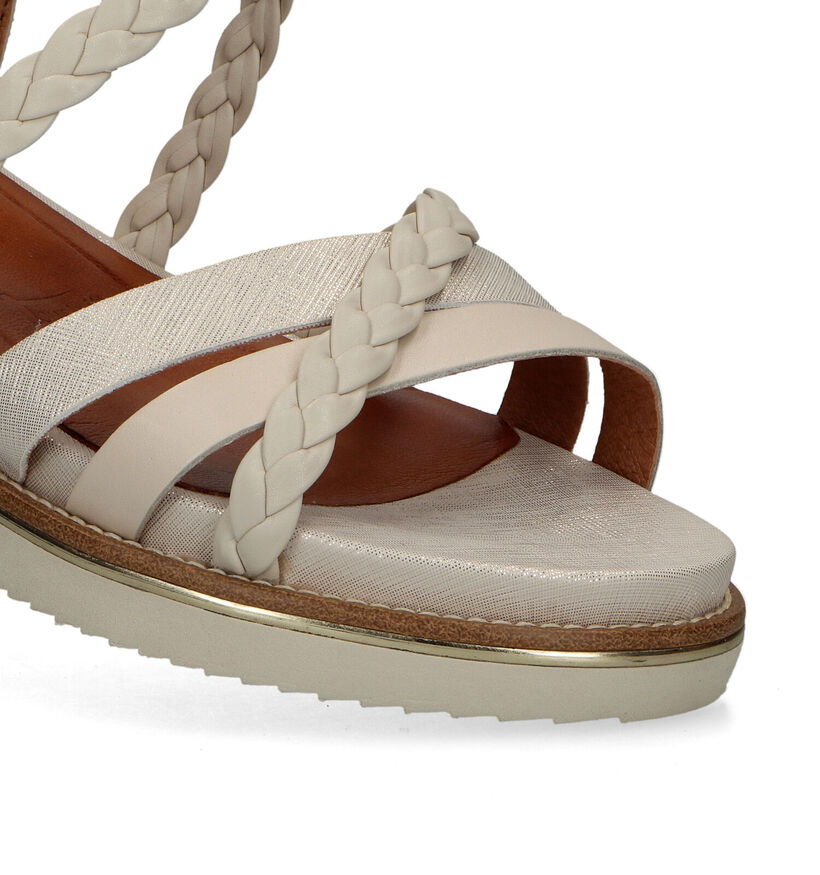 Tamaris Sandales avec talon compensé en Beige pour femmes (322286)