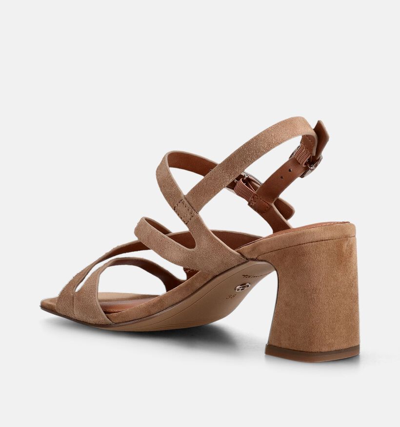 Tamaris Beige Sandalen met hak voor dames (371766)