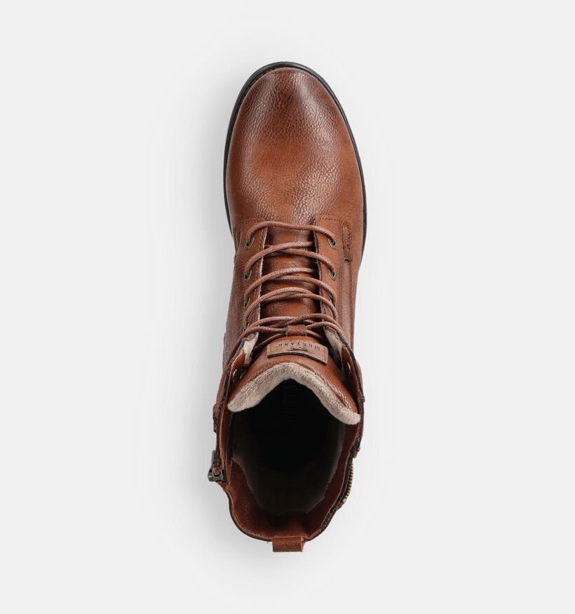 Mustang Cognac Veterboots voor dames (363699)