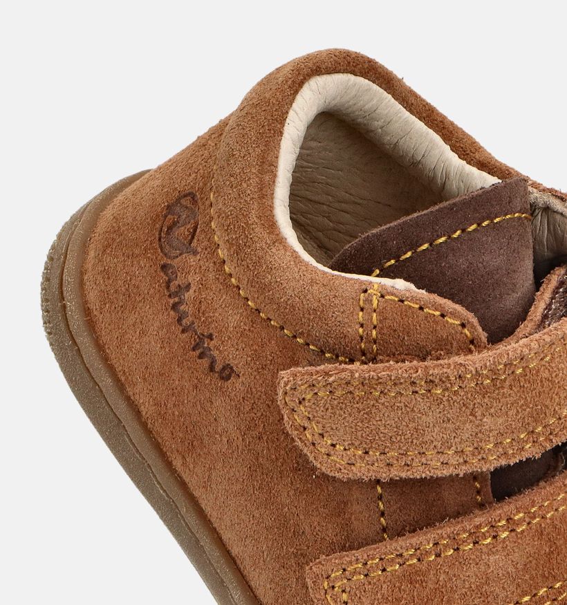 Naturino Cocoon Suede Cognac Hoge Schoenen voor jongens, meisjes (364499) - geschikt voor steunzolen