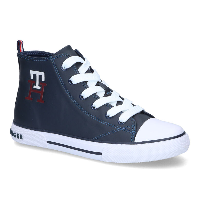 Tommy Hilfiger Chaussures hautes en Bleu foncé en simili cuir (314507)