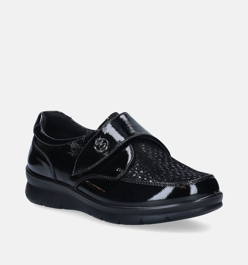 G-Comfort Zwarte Velcroschoenen voor dames (355127) - geschikt voor steunzolen