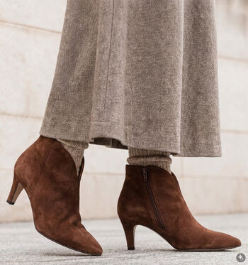 Gabor Comfort Enkellaarsjes Bruin/Bordeaux