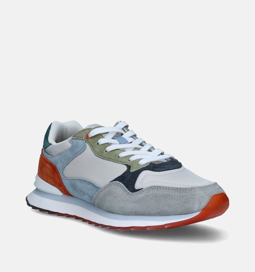 HOFF City Kingston Grijze Veterschoenen voor heren (352539) - geschikt voor steunzolen