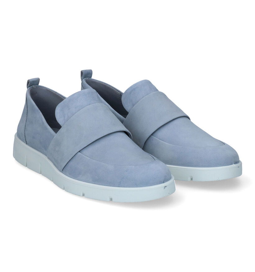 ECCO Bella Blauwe Instappers in nubuck (307490)