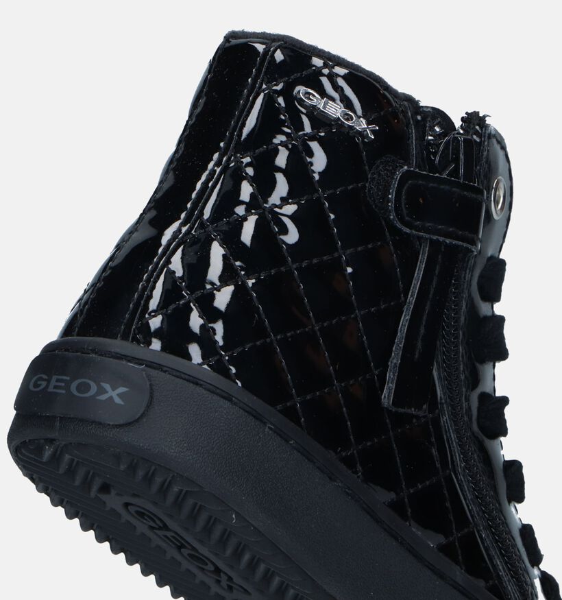 Geox Kalispera Zwarte Hoge Sneakers voor meisjes (328522) - geschikt voor steunzolen