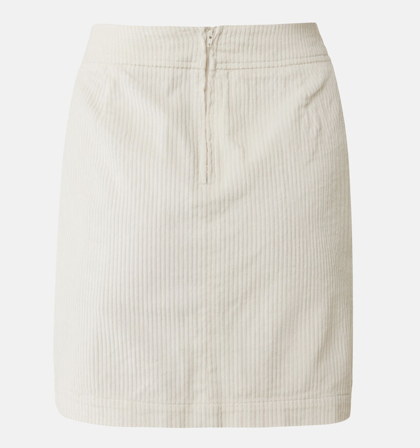 Mexx Ecru Korte corduroy rok voor dames (348275)