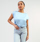 comma Blauwe T-shirt voor dames (350032)