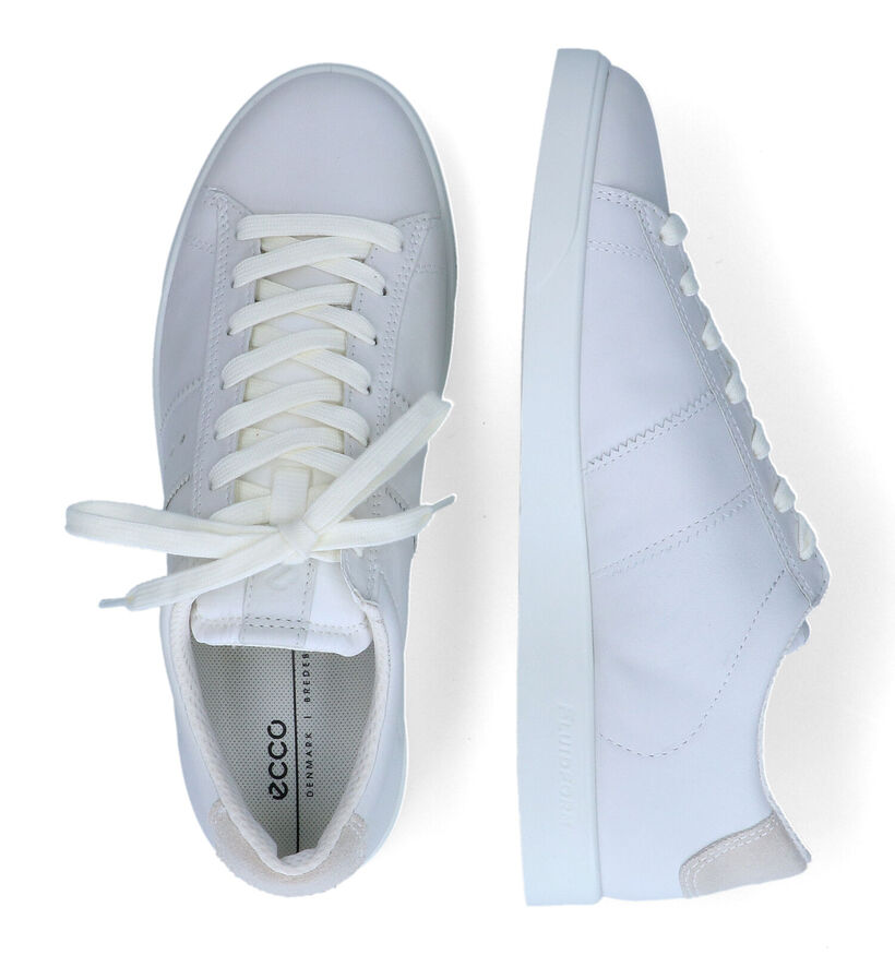 Ecco Street Lite Witte Sneakers in leer (307494)