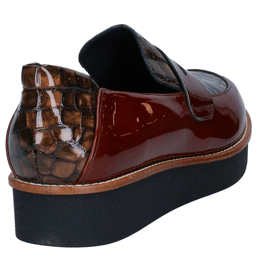 Hee Chaussures à enfiler en Cognac en cuir (298721)