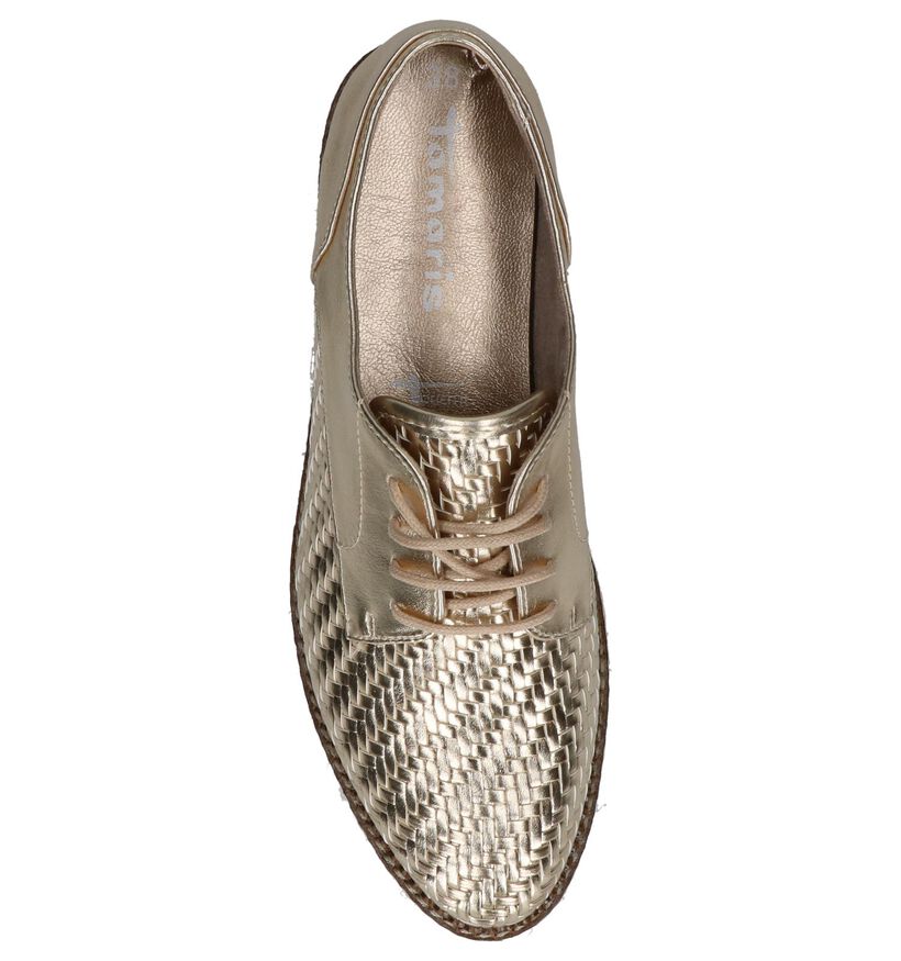 Tamaris Chaussures à lacets en Or en simili cuir (218994)