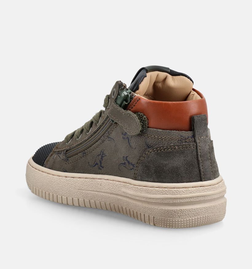 STONES and BONES Moise Baskets en Vert pour gar&ccedil;ons (380794) - pour semelles orthop&eacute;diques