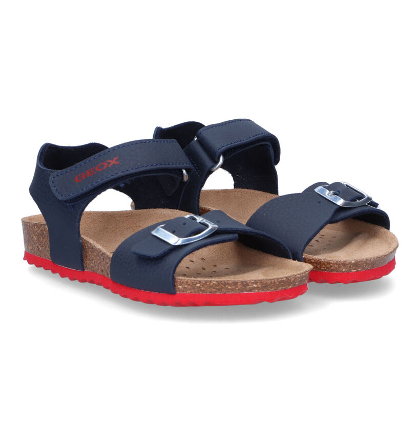 Geox Ghita Blauwe Sandalen in kunstleer (303740)