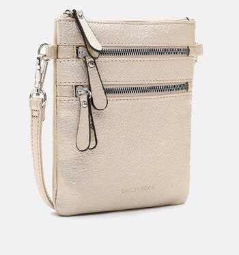 Emily & Noah Crossbody tassen Beige/Goud/Cognac/Taupe/Rood