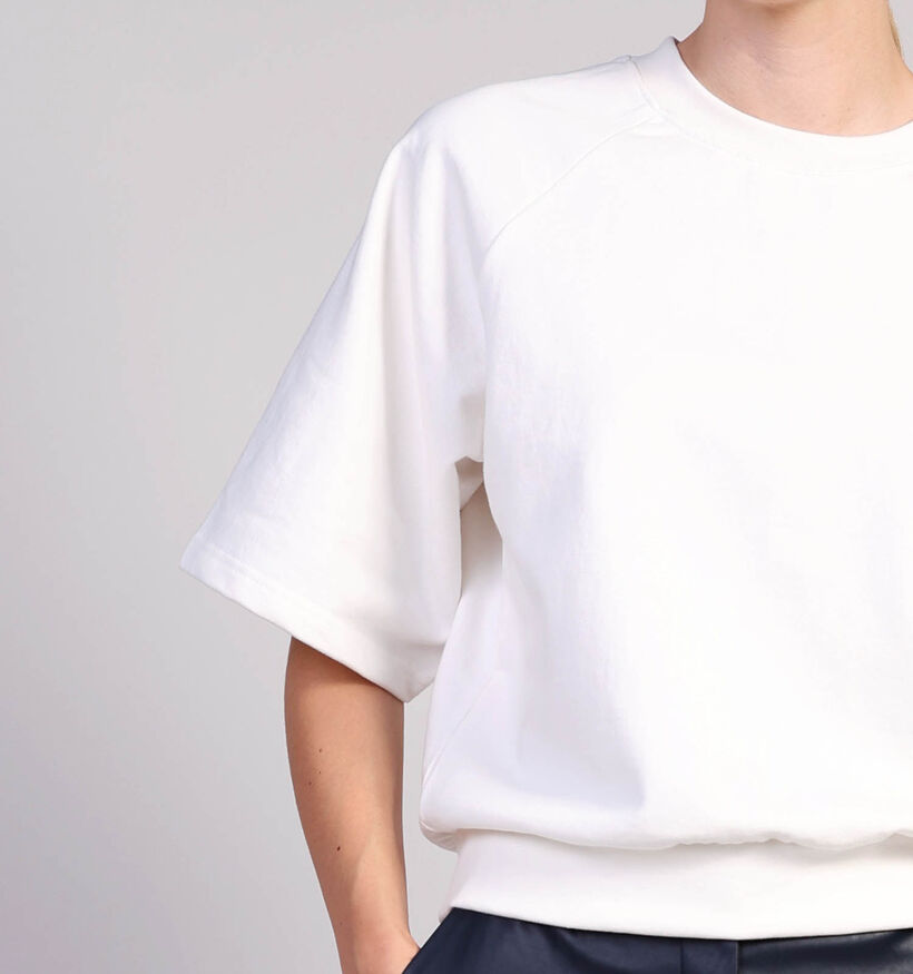 Minus MSPilar Gots Sweatshirt en Blanc pour femmes (361736)