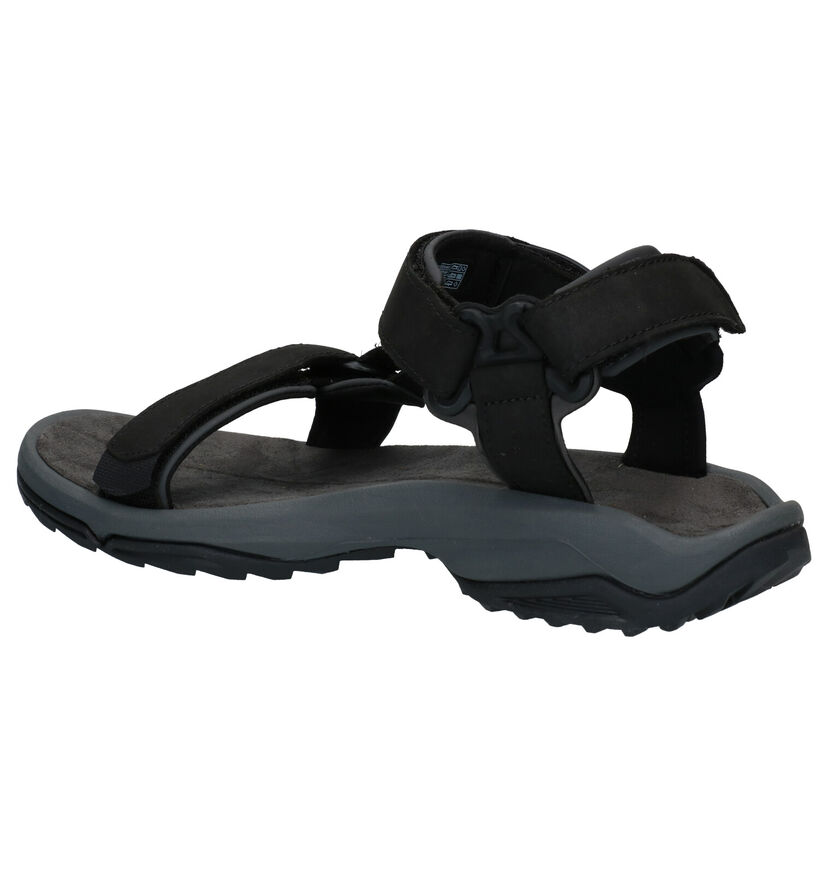 Teva Terra Sandales en Noir en cuir (289141)