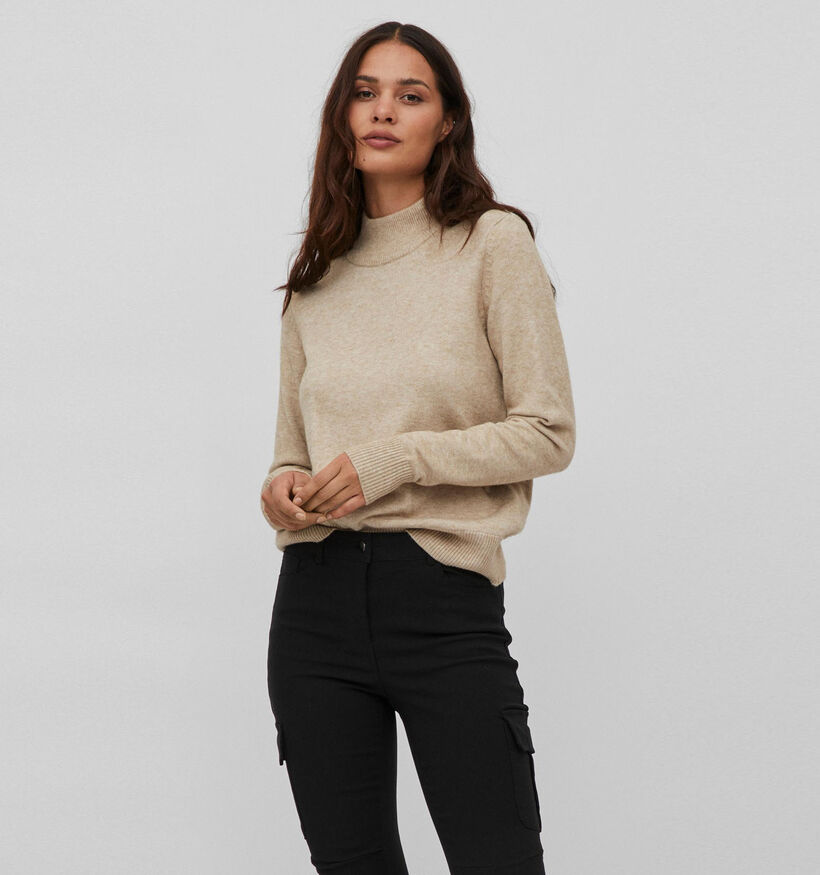 Vila Ril Crewneck Beige Trui (317847)