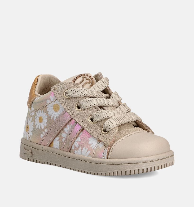 STONES and BONES Nepo Beige Babysneakers voor meisjes (369646) - geschikt voor steunzolen