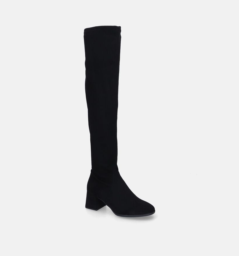 Tamaris Zwarte Overknee Laarzen in stof (315479)