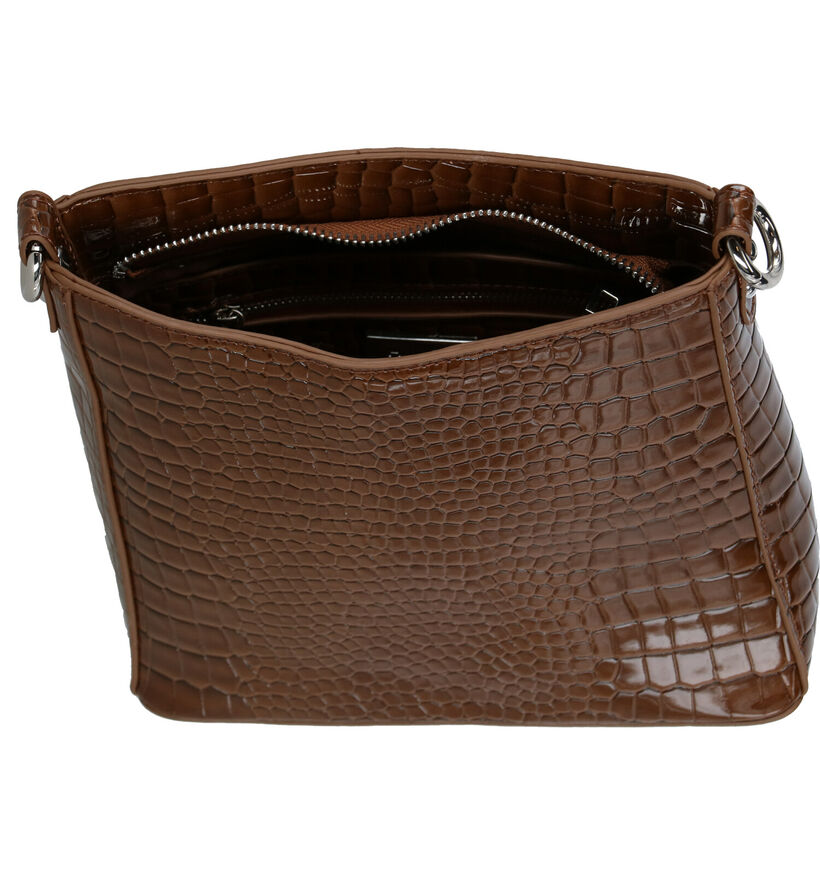 Hvisk Amble Croco Small Roze Schoudertas voor dames (293322)