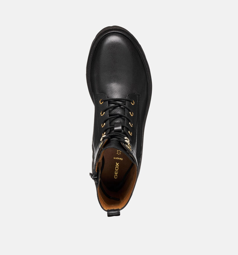 Geox Zwarte Veterboots voor dames (362512)