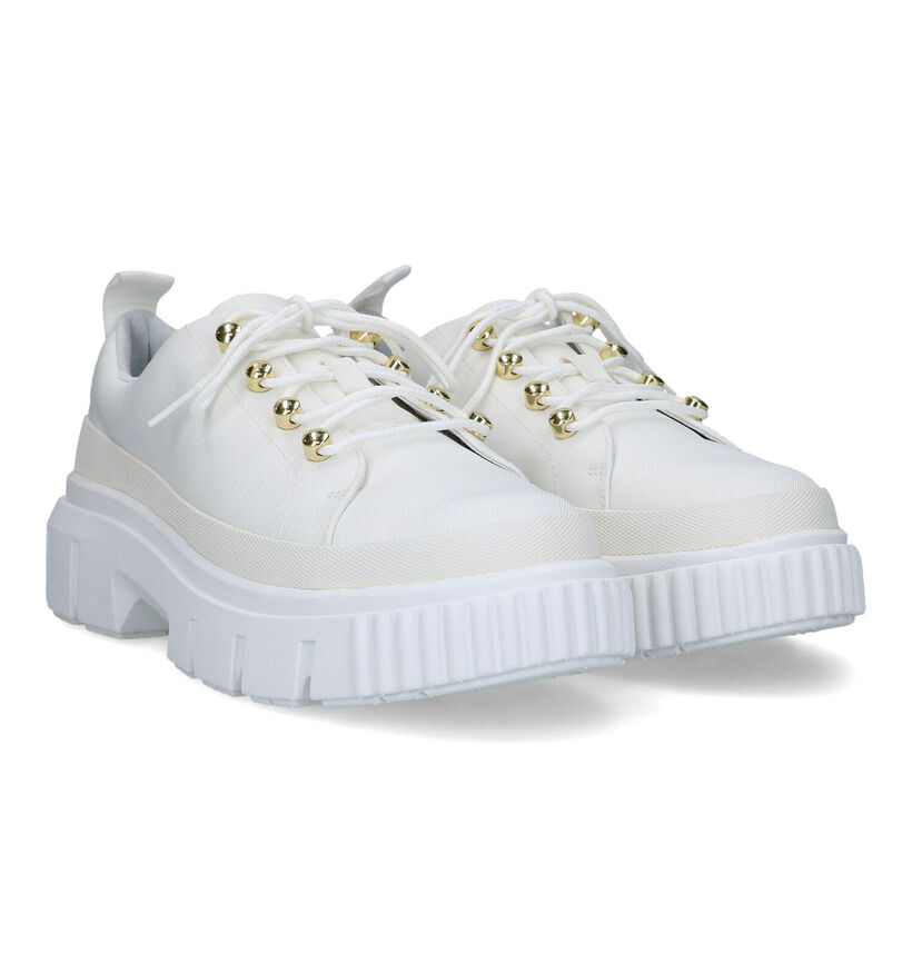 Timberland Greyfield Chaussures à lacets en Blanc pour femmes (320592) - pour semelles orthopédiques