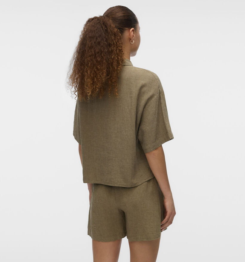 Vero Moda Linn Kakigroen Hemd voor dames (367178)