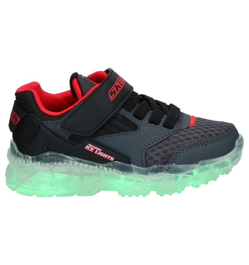 Skechers Ice Lights Baskets en Noir en simili cuir (277918)