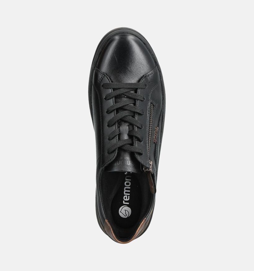 Remonte Zwarte Veterschoenen voor dames (360402) - geschikt voor steunzolen