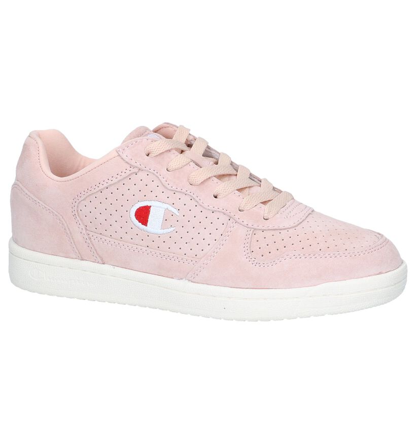 Roze Sneakers Champion Chicago Basket in daim (240827)