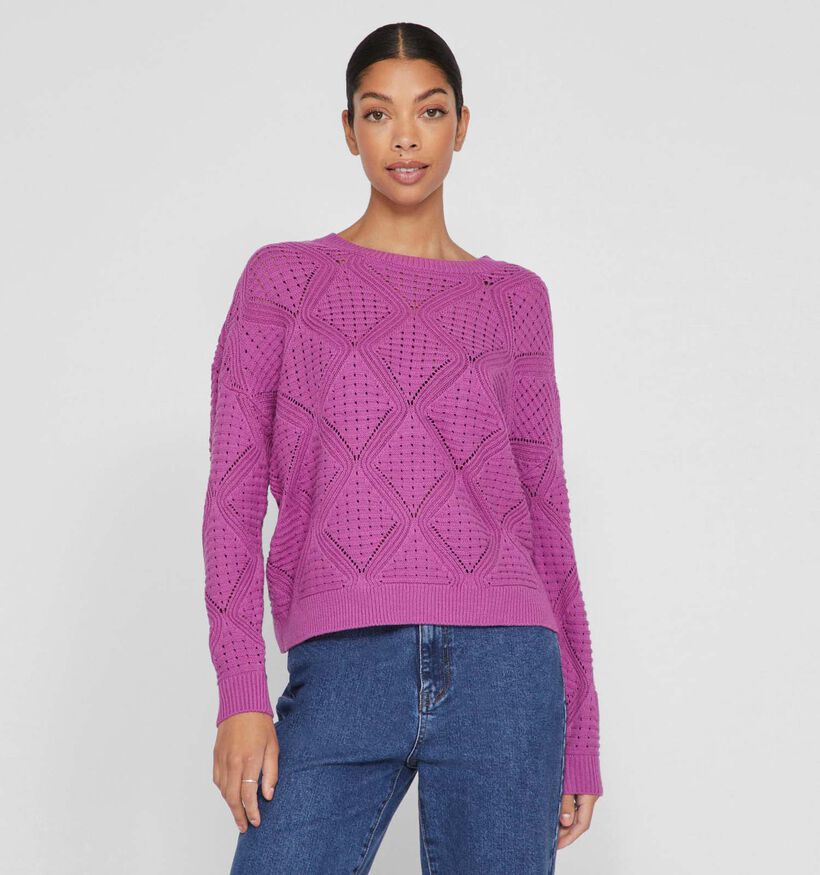 Vila Emmyla Beige Pull voor dames (335008)