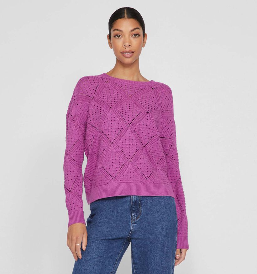 Vila Emmyla Pull en Mauve pour femmes (335009)