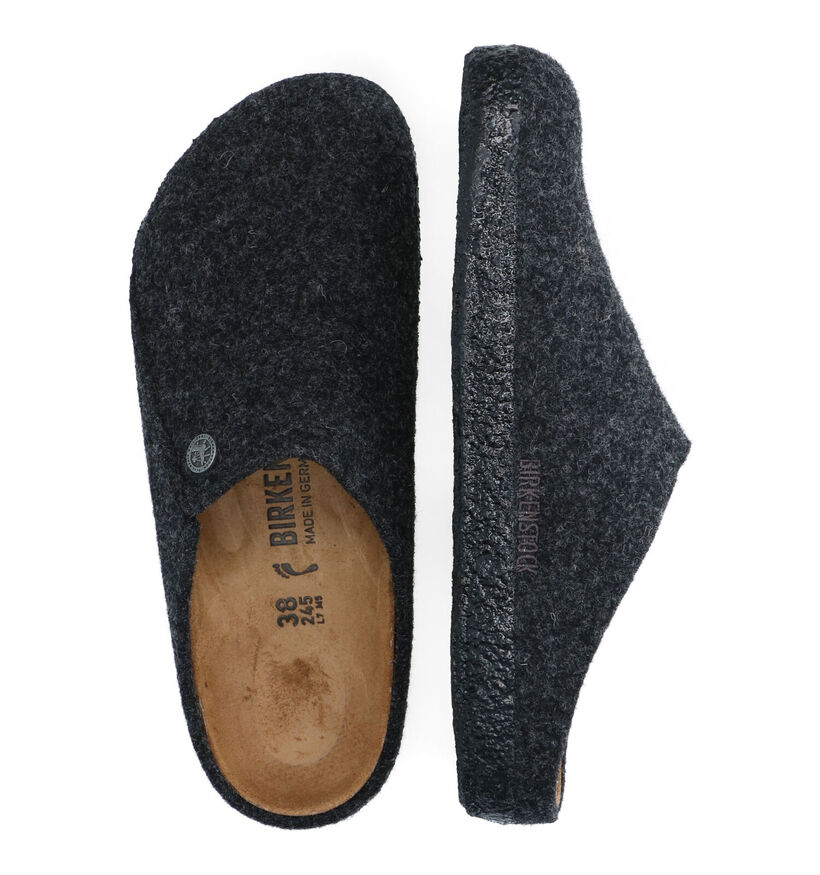 Birkenstock Zermatt Grijze Pantoffels voor dames (330661)