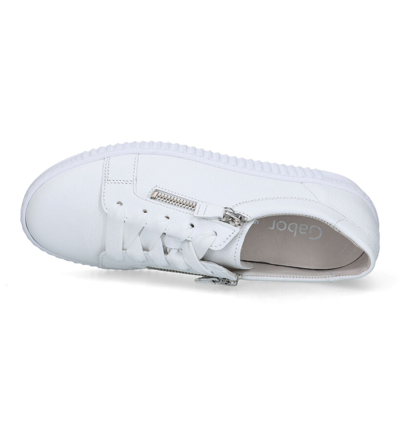 Gabor Best Fitting Chaussures à lacets en Blanc pour femmes (319483) - pour semelles orthopédiques