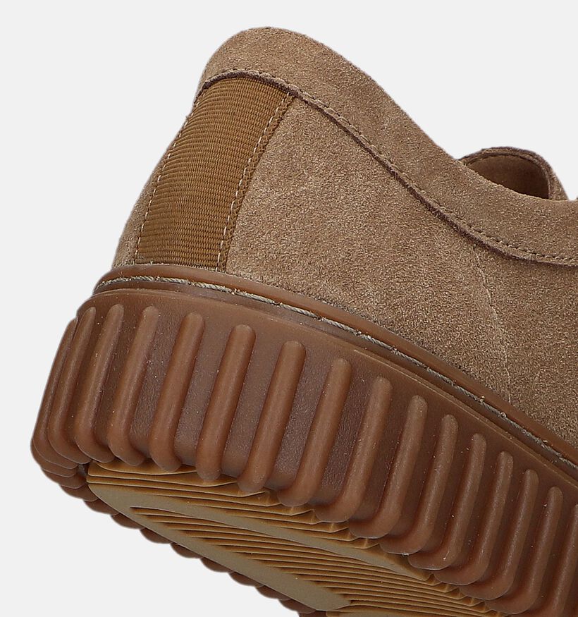 Clarks Torhill Taupe Veterschoenen voor heren (330669) - geschikt voor steunzolen