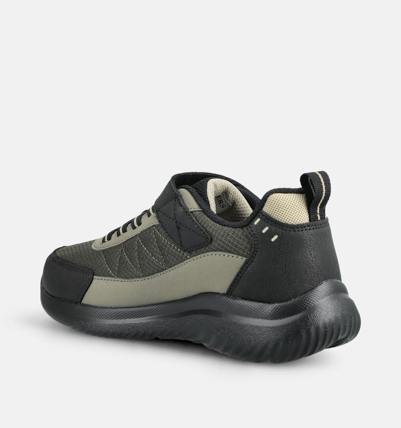 Skechers Bounder 2.0 Zwarte/Groene Sneakers voor jongens (376851)