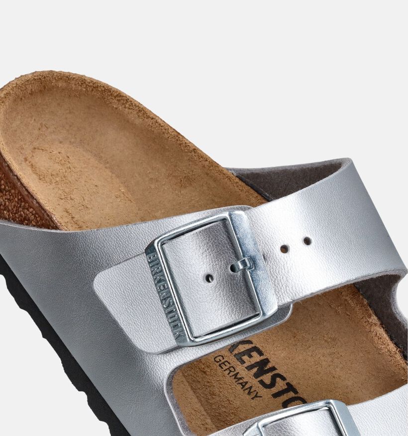 Birkenstock Arizona Zilveren Slippers voor dames (373246)